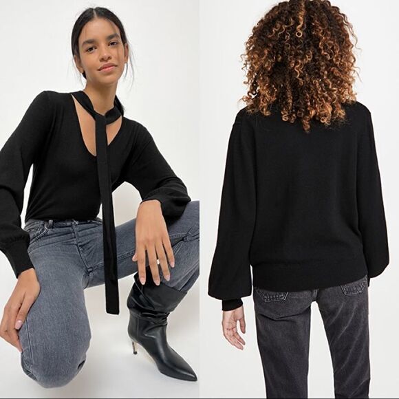 Nili Lotan Shaelyn Cashmere Sweater - Black Size XS - Picture 4 of 12